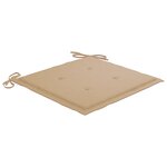 vidaXL Chaises pliables d'extérieur lot de 8 et coussins Bois d'acacia