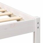 vidaXL Cadre de lit avec tête de lit Blanc 75 x 190 cm Pin massif