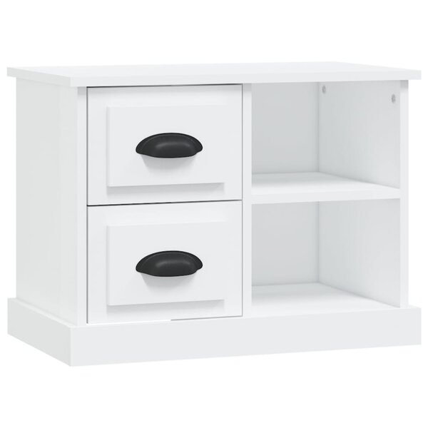vidaXL Table de chevet blanc 60x35 5x45 cm