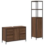 vidaXL Ensemble de mobilier de salle de bain avec tiroir 2 Pièces