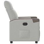 vidaXL Fauteuil inclinable gris nuage tissu