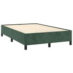 vidaXL Sommier à lattes de lit avec matelas LED vert foncé 120x190 cm