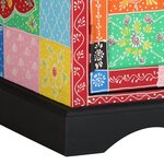 vidaXL Table basse multicolore 90x50x40 cm bois de manguier massif