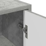 vidaXL Cabinet de salle de bain Gris béton 39 x 23.5 x 65 cm