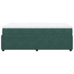 vidaXL Sommier à lattes de lit et matelas Vert foncé 120x200cm Velours