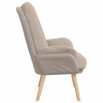 vidaXL Fauteuil relaxant Gris clair 69 x 74 x 93 cm tissu