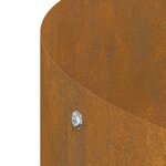 vidaXL Anneau de jardinière 5 Pièces Marron 80 x 80 x 20 cm Acier Corten