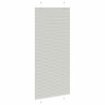 vidaXL Store plissé gris clair 95x200 cm largeur du tissu 94 4 cm