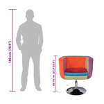 vidaXL Fauteuil avec design de patchwork Cube Tissu