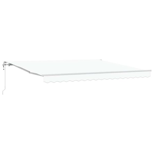 vidaXL Auvent rétractable électrique Blanc 400 × 350 cm