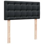 VidaXL Lit ottoman avec matelas noir 100x200 cm similicuir