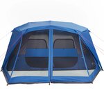 vidaXL Tente familiale 10 personnes bleu libération rapide imperméable