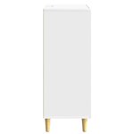 vidaXL Buffet Blanc brillant 33 x 34 5 x 90 cm Bois d'ingénierie