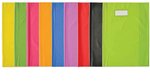 Protège-cahier Styl'SMS 17x22 cm pvc 120 avec Porte-étiquette Bleu clair ELBA