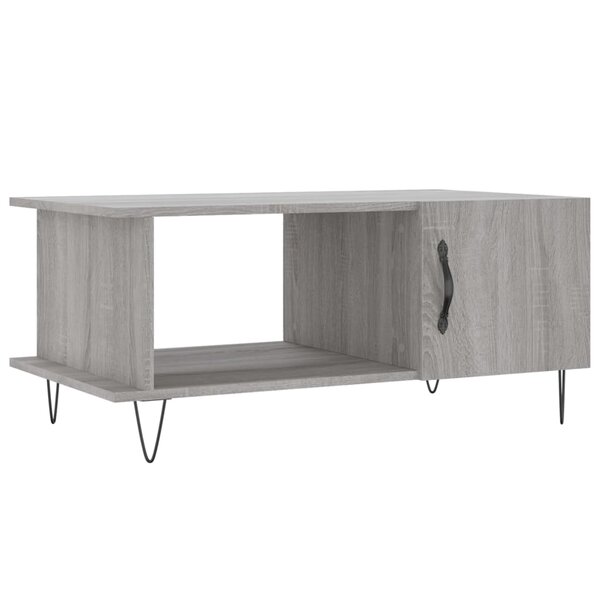vidaXL Table basse sonoma gris 90x50x40 cm bois d'ingénierie