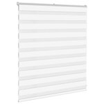 vidaXL Store zèbre blanc 120x100 cm largeur du tissu 115 9cm polyester