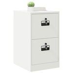 vidaXL Cabinet de Dossier avec tiroir Blanc 44 x 50 x 106.5 cm