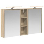 vidaXL Ensemble de Meubles de Salle de Bain 3 Pièces 106 x 16 x 62 5 cm