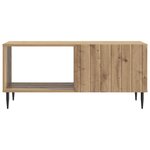 vidaXL Table basse Chêne artisanal 90 x 50 x 40 cm Bois d'ingénierie