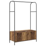 vidaXL Porte-vêtements avec étagères Bois ancien 100x44x160 cm