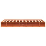 vidaXL Cadre de lit sans matelas cire marron 90x200 cm bois pin massif