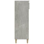 vidaXL Armoire à chaussures Gris béton 40x36x105 cm Bois d'ingénierie