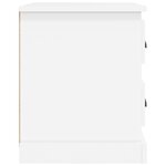 vidaXL Table de chevet blanc 39x39x47 5 cm bois d’ingénierie