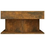 vidaXL Table basse Chêne fumé 57x57x30 cm Bois d'ingénierie