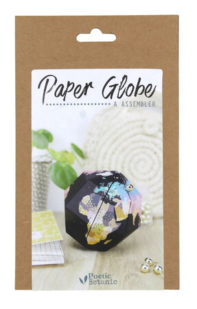 Globe Mappemonde en carton à assembler 11cm