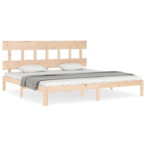 vidaXL Cadre de lit sans matelas 200x200 cm bois massif de pin