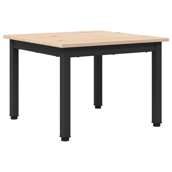 vidaXL Table basse Naturel 50 x 50 x 36 cm Bois de pin massif