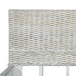 vidaXL Cadre de lit gris rotin naturel 180x200 cm