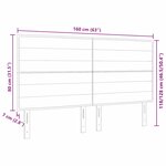 vidaXL Tête de lit LED avec des lumières à LED Noir 160 cm Polyester