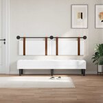 vidaXL Tête de lit suspendue Blanc PU antique