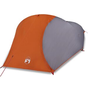 vidaXL Tente de camping à dôme 4 personnes orange imperméable