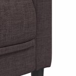 vidaXL Ensemble de canapés 2 Pièces marron foncé tissu