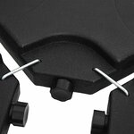 Base de parasol portable Sable/Eau 60 L