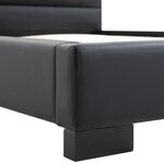 vidaXL Cadre de lit sans matelas en similicuir noir 200 x 160 cm