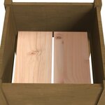 vidaXL Jardinières 2 Pièces Marron miel 50x50x70 cm Bois de pin massif