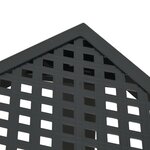 vidaXL Ensemble à manger de jardin 9 Pièces anthracite acier