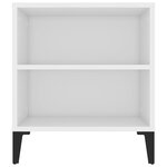 vidaXL Meuble TV Blanc 102x44 5x50 cm Bois d'ingénierie