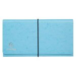 Pochette Trieur Carte Multicolore 6 Compartiments Aquarel - 26x13cm - Couleurs Assorties - X 4 - Exacompta