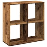 vidaXL Étagère séparatrice de pièce vieux bois 69 5x29x69 5 cm