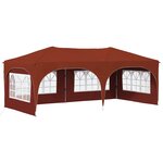 vidaXL Tente de fête pop-up 575 x 288 x 245 cm Terre cuite
