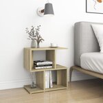 vidaXL Tables de chevet 2Pièces chêne sonoma 50x30x51 5cm bois ingénierie
