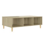 Vidaxl table basse chêne sonoma 103 5x60x35 cm aggloméré