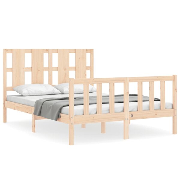 vidaXL Cadre de lit sans matelas bois de pin massif