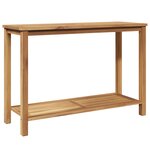 vidaXL Table console Marron 110 x 40 x 75 cm Bois de teck massif