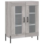 vidaXL Buffet sonoma gris 69 5x34x90 cm bois d'ingénierie