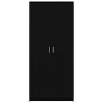 vidaXL Armoire Noir Chêne 80x51x180 cm Bois d'ingénierie